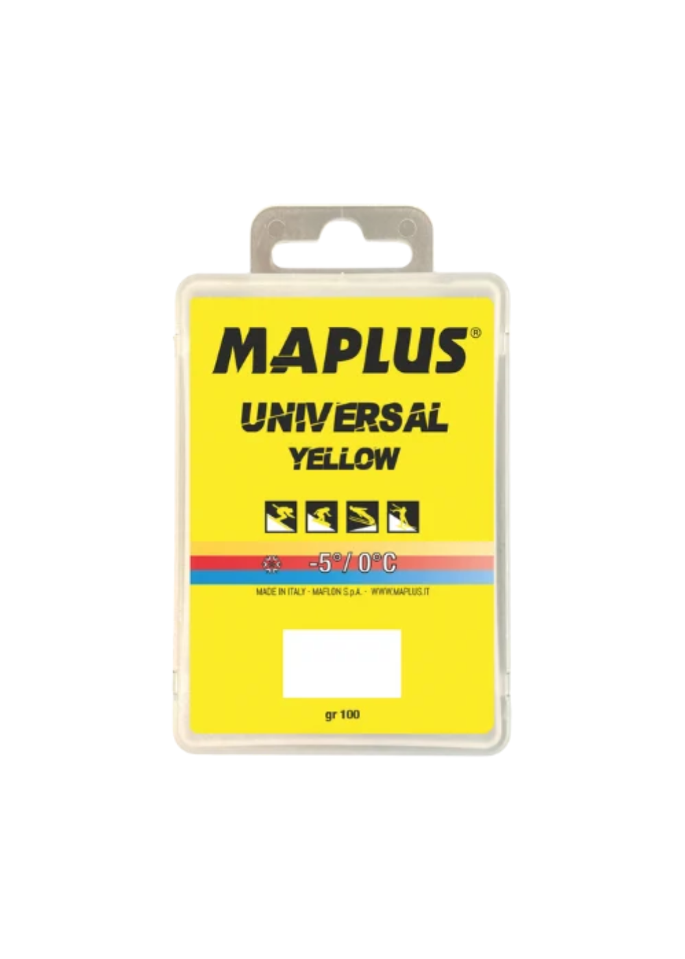Cera Ski-Snowboard Universal Yellow -5º/ 0ºC Maplus - Imagen 1